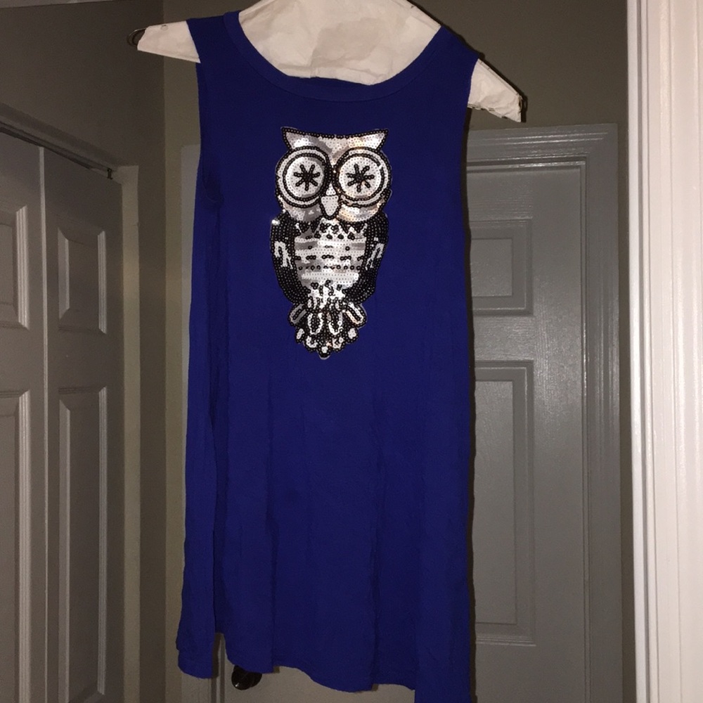 Glittered Owl Tank